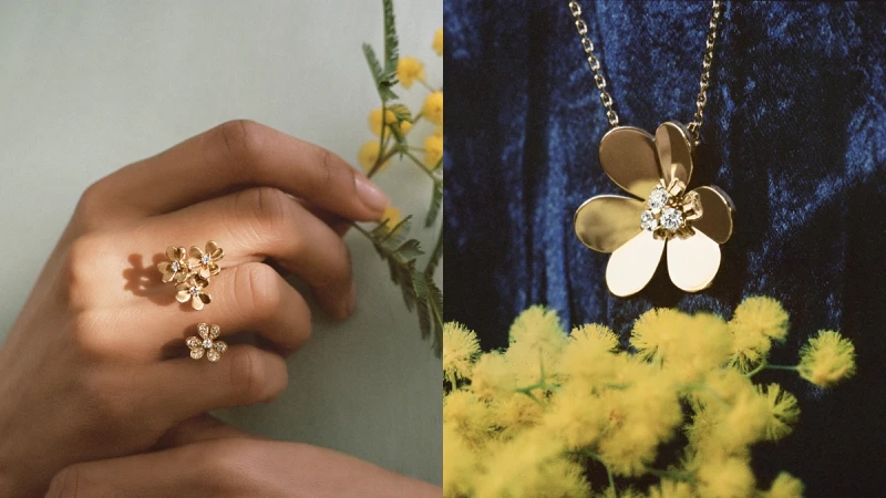 VCA不只四葉草！金質立體小花Frivole系列2022年新款報到