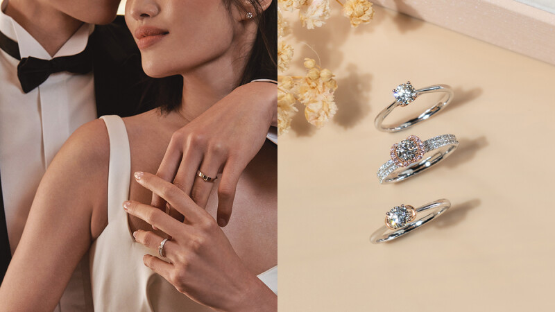 點睛品旗下PROMESSA專屬訂製珠寶登新人婚戒寵兒 夢幻婚戒原地實現