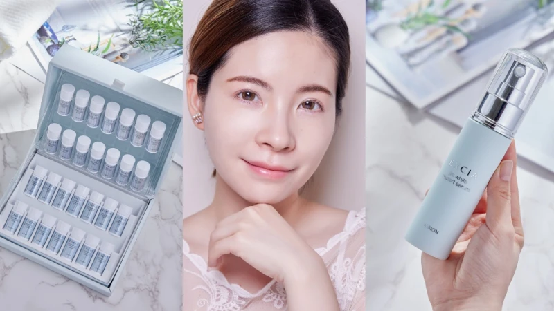 不必醫美，臉蛋細緻發光大進階！ALBION妃思雅綻白之源按摩乳+激光安瓶，根本是擦的無恢復期皮秒、水光針，28天無痛亮顏，肌膚美到登頂。