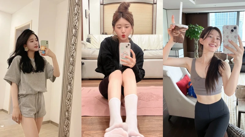 趙露思也是居家運動狂熱者,取經這4套運動穿搭顯腰細又顯腿長