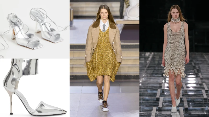 穿搭小學堂│前衛金屬風格穿搭解析，金屬色鞋款盤點、造型技巧、搭配參考...打造個性金屬風格