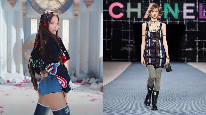 Jennie秒變大長腿Chanel過膝雨靴登台開賣!還有較好駕馭的雙C高筒款