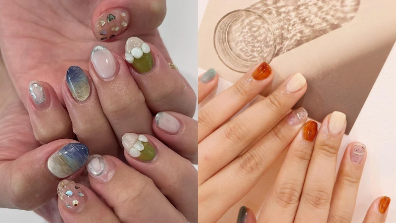 2022韓系秋冬美甲趨勢：糖漿美甲、鵝卵石風⋯韓妞用這些樣式配大衣！