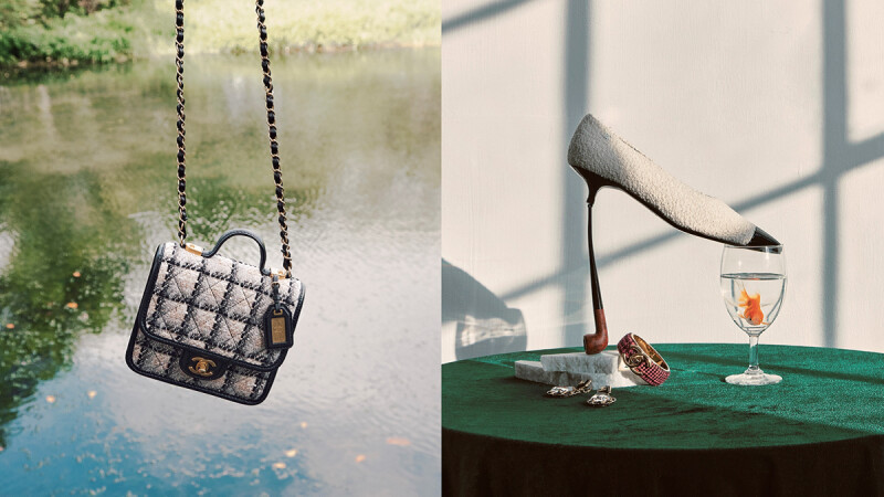 與CHANEL 2022/23秋冬「斜紋軟呢」高級包款與配件系列共度美好旅程，享受靜謐時光。