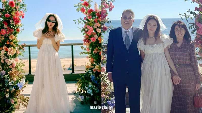 孔曉振與Kevin Oh紐約結婚愛情全記錄!婚紗正面終於曝光,溫暖牽起爸媽道謝,網喊「孔媽也太美!」