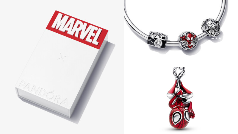 Pandora X蜘蛛人聯名系列太可愛！迷你蜘蛛人倒吊，還有漫威限定包裝禮盒