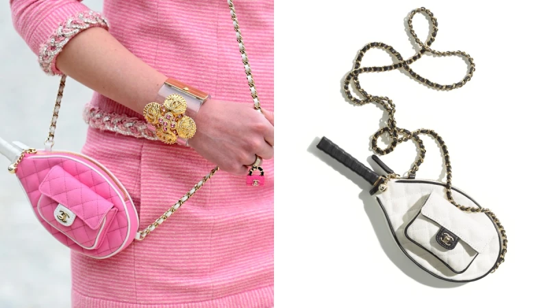 Chanel 2022/23渡假系列網球拍小包將抵台！蜜桃粉、天使白、放大肩背款