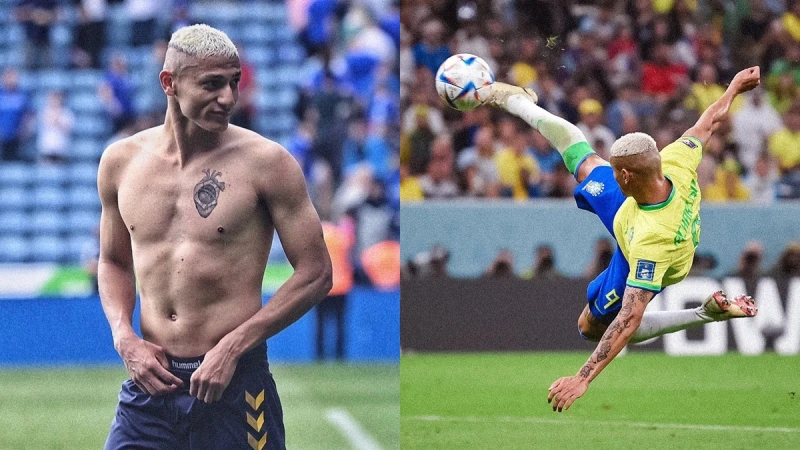 【2022世足】巴西理查利森Richarlison側掛金勾神技帥翻！25歲一腳成名被讚「世界盃史上最佳進球」