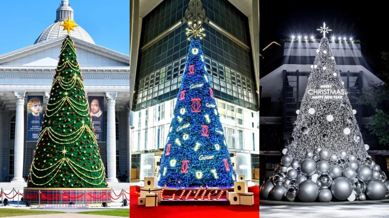 2022全台聖誕樹總整理！信義區Disco聖誕樹上千場飄雪秀必看，雪寶、卡納赫拉比可愛