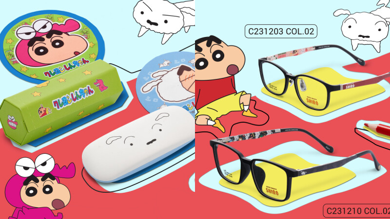 蠟筆小新、小白、動感超人全到齊！小林眼鏡32款野原一家鏡框，眼鏡盒超必收
