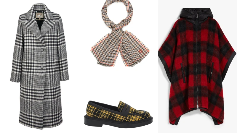 冬日格紋單品盤點，學院風格紋、斗篷大衣...打造個性風格