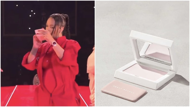 蕾哈娜超級盃中場補妝粉餅真好用？明星彩妝品牌Fenty Beauty紅什麼？