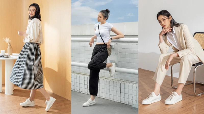 小白鞋完美拯救妳的穿搭荒！DK會呼吸的小白鞋，結合百搭經典款式與專利技術，讓簡約美學也能有極致舒適的穿著體驗！