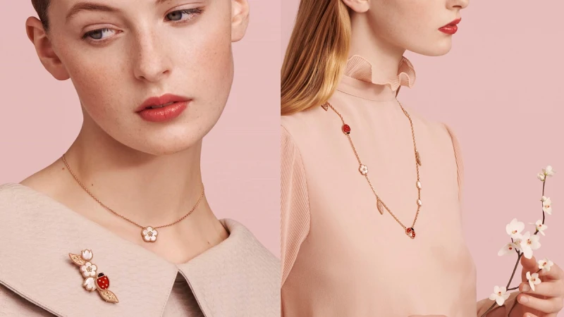 Van Cleef &amp; Arpels梵克雅寶獻上專屬春日的幸福光采！2023 Lucky Spring系列以細膩生動的瓢蟲、梅花、鈴蘭符碼，綻放夢幻討喜魅力擄獲人心！