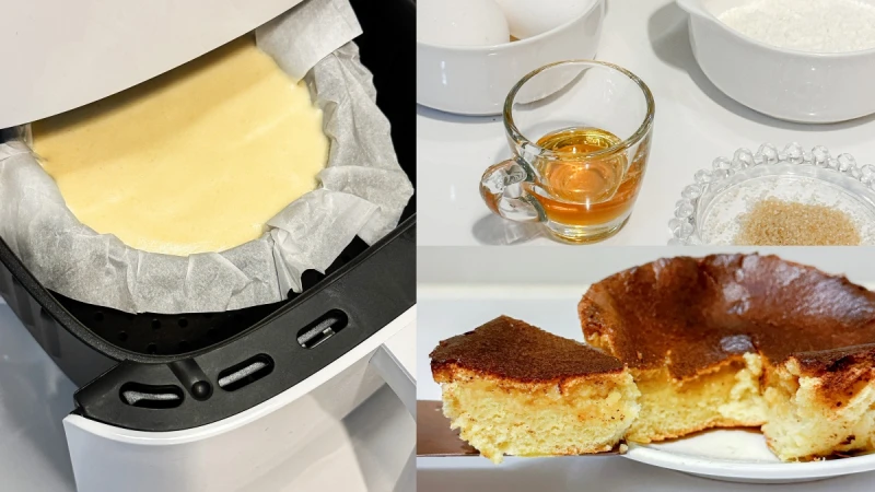 氣炸鍋「蜂蜜凹蛋糕」無油低熱量食譜&amp;超簡單做法公開！一顆不到320卡