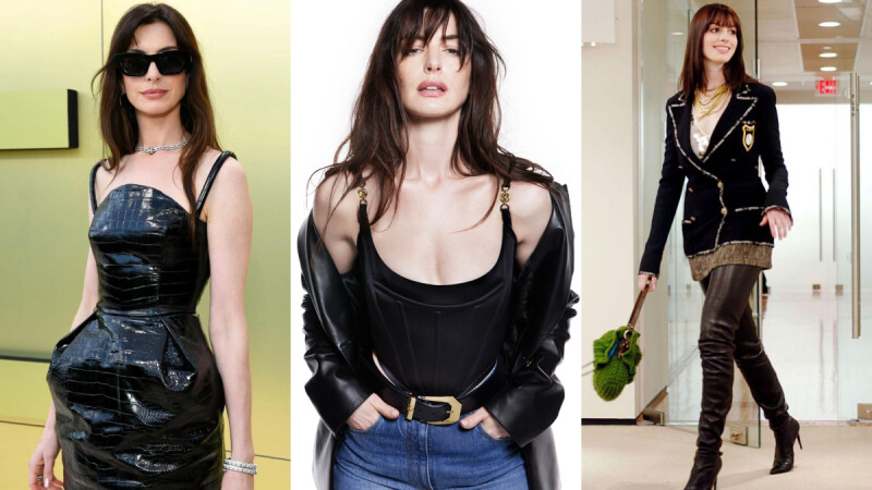 安海瑟薇歷年的5套黑色穿搭是不過時範本！從上班到派對穿搭全都有示範
