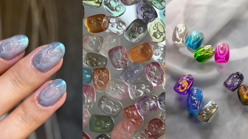 2023最新美甲趨勢推薦!仙氣十足的「泡泡美甲」,讓指尖飄著輕盈空氣感!
