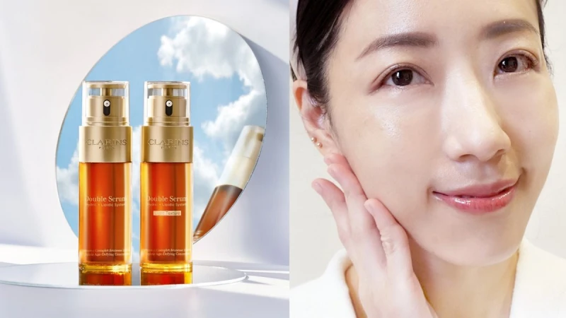 植萃專家克蘭詩經典「黃金雙激萃」重磅推出【清爽版】～油皮狂喜抗老霸主誕生！獨家雙瓶精華，透、亮、嫩養膚儀式感，全世界都找不到平替！