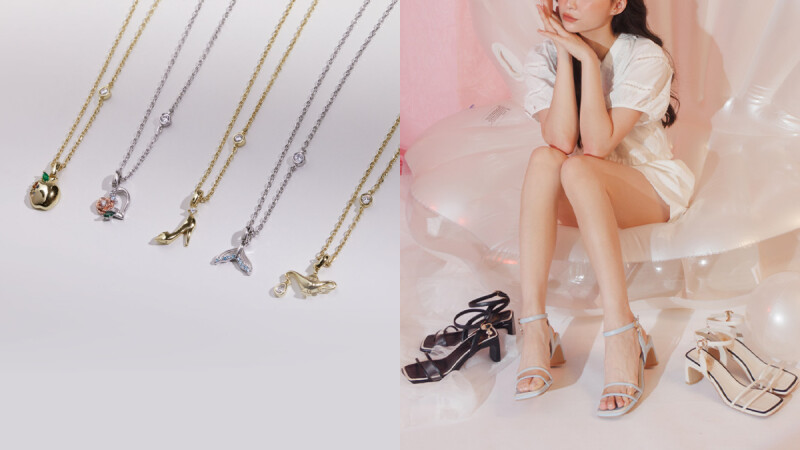 Vacanza迪士尼公主輕珠寶、Grace Gift小美人魚聯名涼鞋，親民價格就可入手