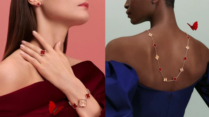 大家都在搜的朴信惠同款果然魅力不凡！以紅玉髓與玫瑰金打造的梵克雅寶Alhambra系列新作，流光溢彩的璀璨姿態真的好迷人！