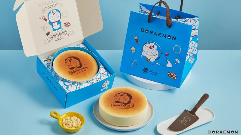心臟爆擊！起士公爵X哆啦A夢聯名乳酪蛋糕開賣，可愛到捨不得吃