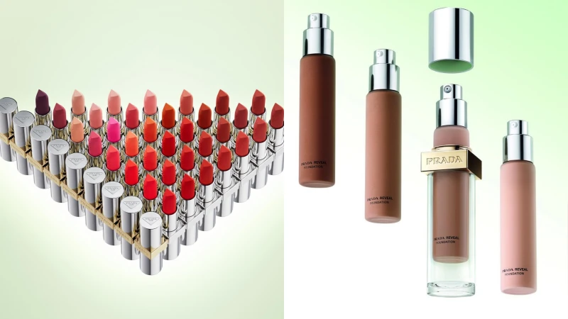 Prada Beauty彩妝、保養系列8月登場!眼影、唇膏、粉底液⋯經典三角Logo超吸睛