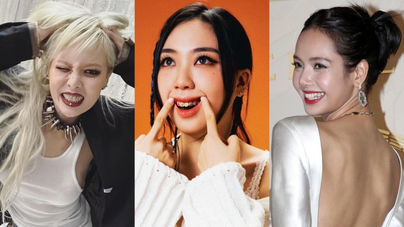 Y2K熱潮燒到牙齒上！泫雅、李泳知都戴上閃亮牙鑽，金曲製作人陳星翰紅毯造型也藏一整排！