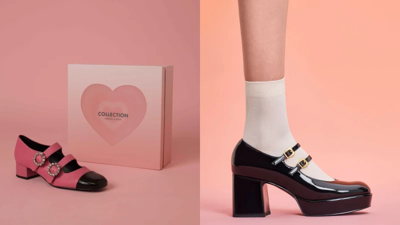 CHARLES &amp; KEITH 2023 七夕情人節限定單品，瑪莉珍鞋、芭比粉...增添浪漫心意
