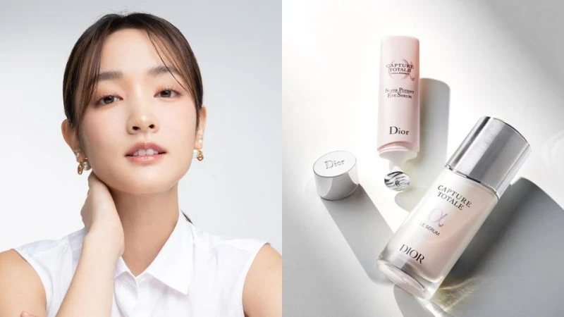 王淨行程滿檔卻依然美肌逆時技法大公開，王淨親揭「迪奧逆時能量明星雙精華」發光能量瓶+亮眼棒，7天緊緻超能亮輕鬆登上女主寶座！