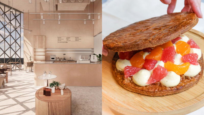 《勺日》進駐新光三越忠孝店！獨家推出288層酥皮法式千層，外帶店型絕美登場