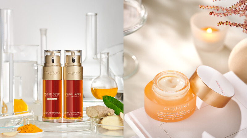 抗老逆齡難登頂,原因在你沒用這兩瓶!克蘭詩年年霸榜百大賞的雙激萃精華、彈簧霜,穩穩的修護緊緻+彈潤抗老,隨時開始,隨時搭上美肌減齡特快車~