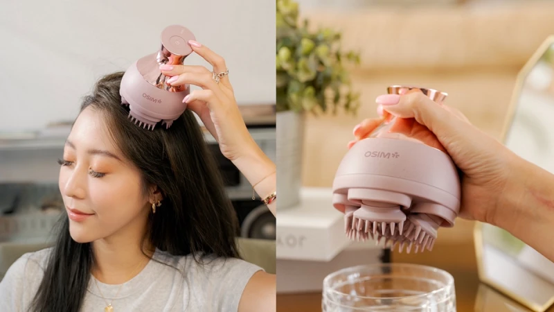告別厭世頭皮一定要有的小髮寶!KOL都在推OSIM摩力抓抓2,頭皮保養貼心不費力,洗頭同時按摩,清潔、紓壓、蓬鬆髮根一機搞定