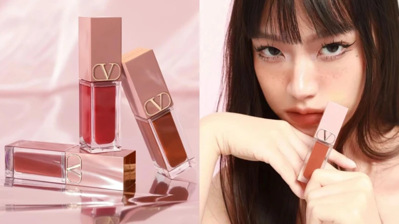 櫃姐被狂問、全亞洲一支難求的VALENTINO BEAUTY「柔霧唇頰露」裸管斷貨王終於來台！五大時尚人氣色！約閨蜜一起搶，囂張開啟秋冬最火的美拉德妝容！