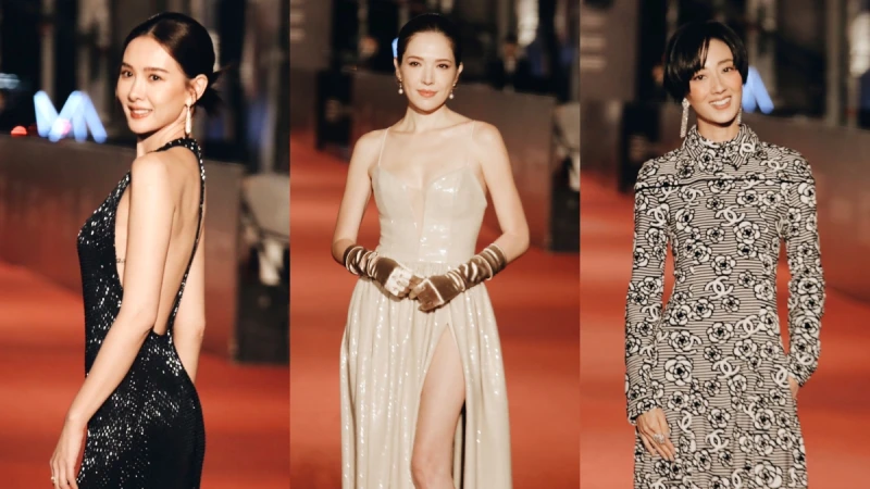 金鐘58│2023金鐘紅毯即時更新:許瑋甯米色開衩禮服美翻,桂綸鎂駕馭滿版小香刺繡