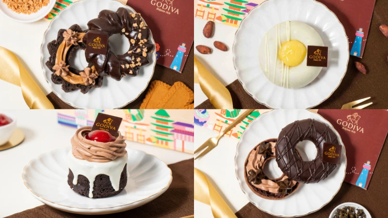 Mister Donut x GODIVA再度攜手，盤點6款聯名「巧克力甜甜圈」，爆餡布朗尼讓人欲罷不能