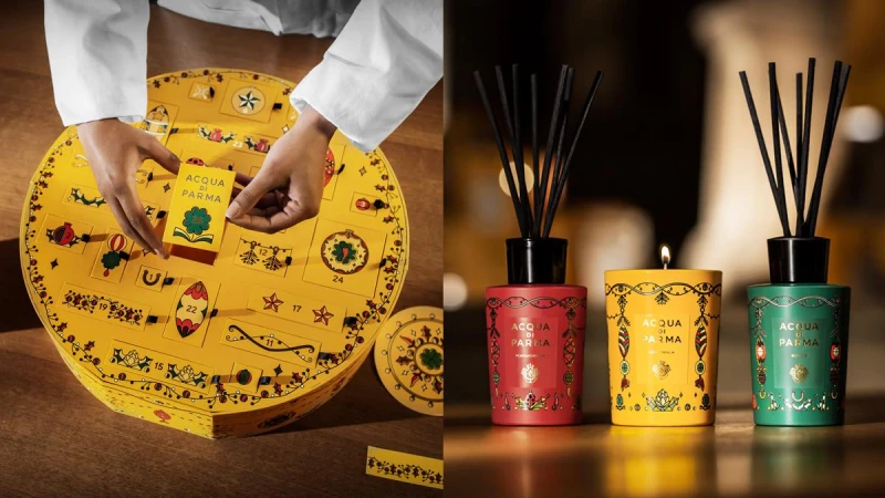 藏有幸運符號的奢華禮遇！Acqua di Parma 聖誕系列倒數月曆一次收藏，加碼再推限定香氛蠟燭、擴香，為您打造獨一無二的聖誕饗宴！