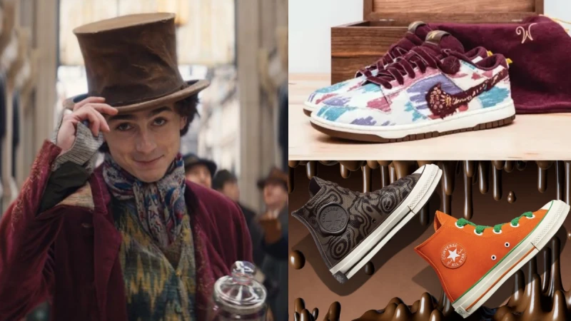 甜茶《旺卡Wonka》聯名鞋曝光！Nike特製Dunk、Converse香濃巧克力甜度超標
