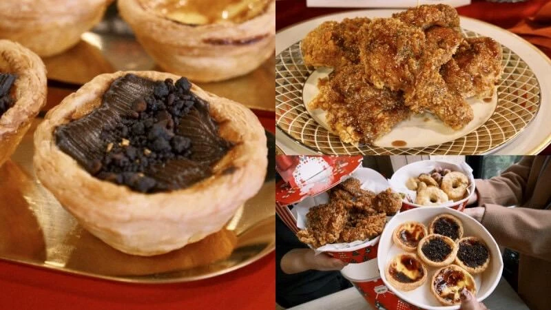 一桶制霸聖誕派對！肯德基同步日本推「聖誕巨大桶」，新口味蛋撻＆金黃比司吉討論度超高