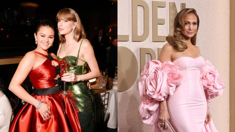 2024金球獎必看紅毯造型全輯:泰勒絲、賽琳娜閨密紅綠配,珍妮佛羅培茲穿台灣品牌!