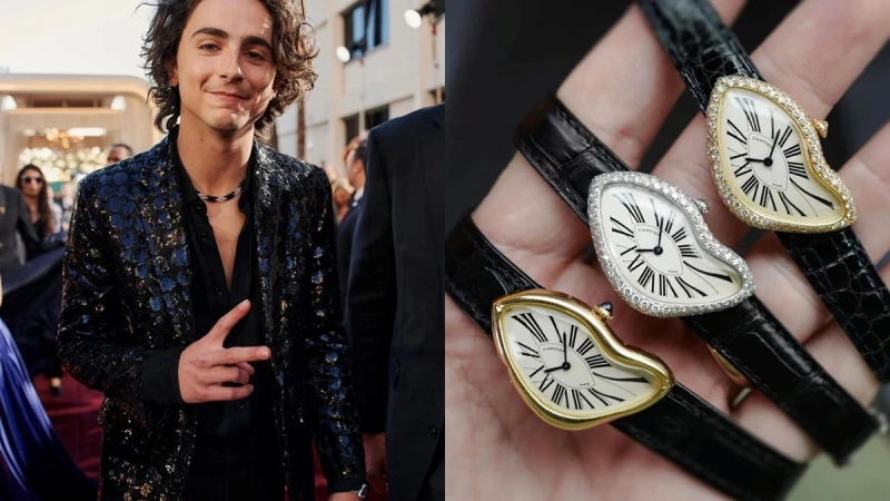 甜茶Timothée出席金球獎穿戴Cartier Crash是腕錶史上最具創意的意外？