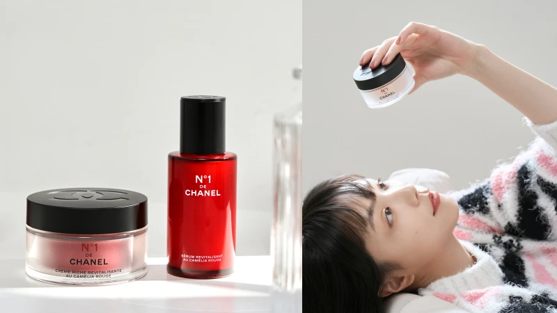 Bonjour當一天巴黎女人，邂逅法式之美！香奈兒1號紅色山茶花系列讓保養毫不費力，重現水嫩細緻零毛孔肌膚！