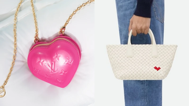 2024情人節限定包款推薦：Bottega Veneta編織愛心、LV心型鏈包