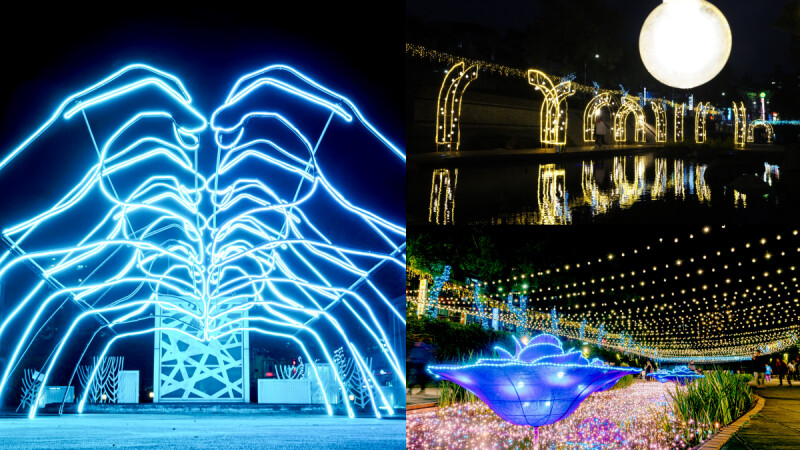 5公尺高「愛心光廊」為情侶加溫！新莊中港大排光雕展只美23天，上百萬顆LED打造最新約會景點