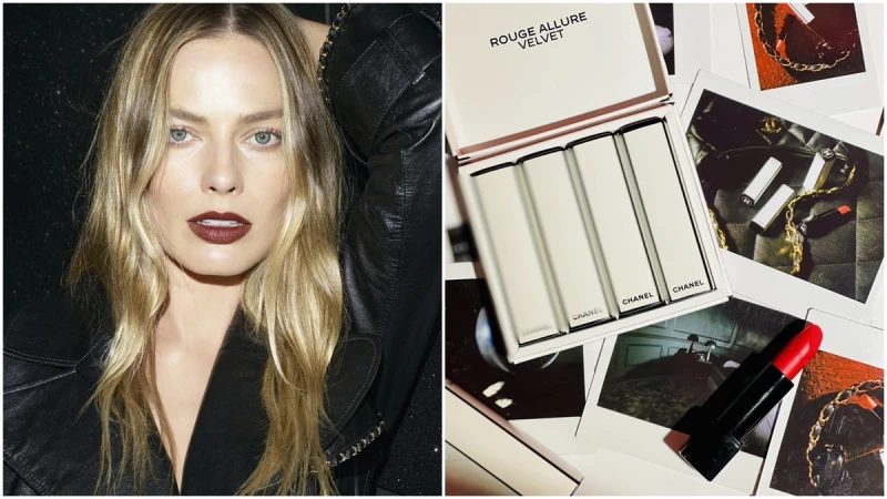 真人芭比女星瑪格羅比為香奈兒最新唇膏代言,化身不羈夜中百變女郎