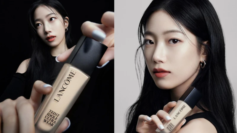 無畏女團LE SSERAFIM顏質擔當Kazuha中村一葉指名！蘭蔻「零粉感」再升級！全新81%養膚精華添加，保濕無瑕不脫妝！