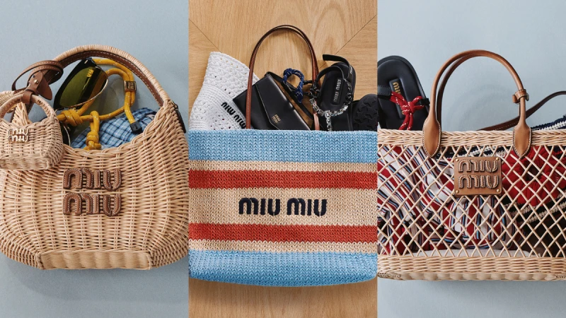 Miu Miu 2024 L&#039;Été 盛夏編織包盤點，肩背包、托特包...打造夏日造型亮點！