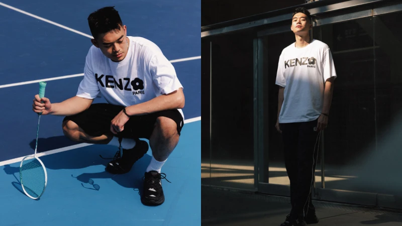 2024 巴黎奧運羽球金牌選手王齊麟演繹 KENZO BOKE 2.0 系列運動風格