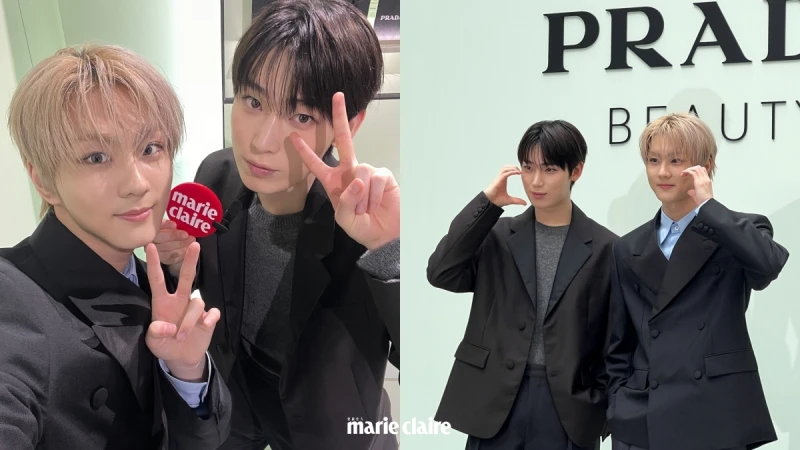 直擊|ENHYPEN禎元、善禹來啦!PRADA Beauty同款唇膏色號、私下愛用香調公開
