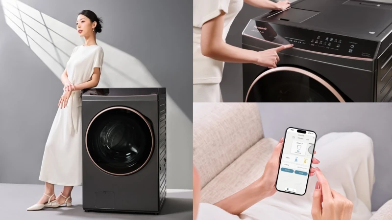 家電圈的美型時尚先鋒–AI智慧護衣專家Panasonic熱泵除濕式洗脫烘一體機NA-V170RPH，獨特護衣科技與多項高效智能貼心設計，讓日常生活與精緻時尚完美融合，重塑家事美學新面貌！