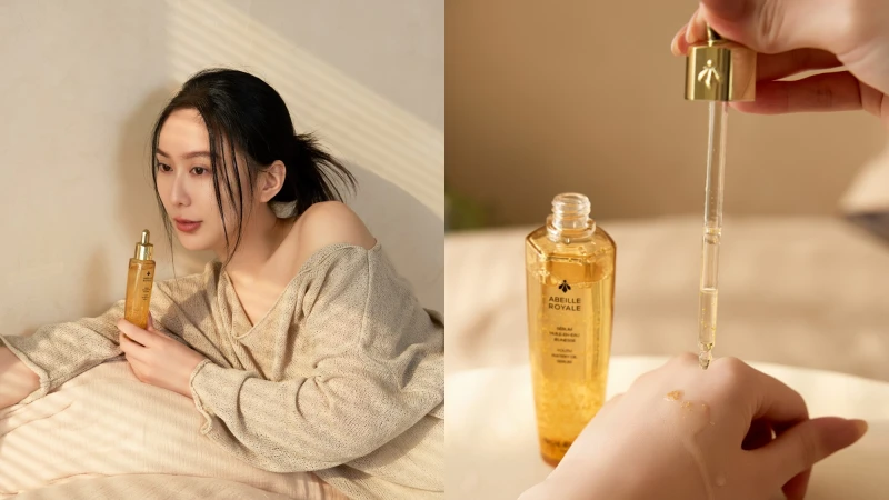 最時髦金牌人妻綺綺美肌封王！分享睡眠蜜技是嬌蘭全新「蜂王乳平衡油精華」！滴滴深修護宛如一夜深睡眠，乾燥、暗沈、鬆弛、細紋惱人膚況全都666逆轉勝！